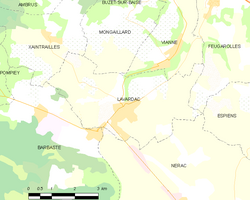 Map commune FR insee code 47143
